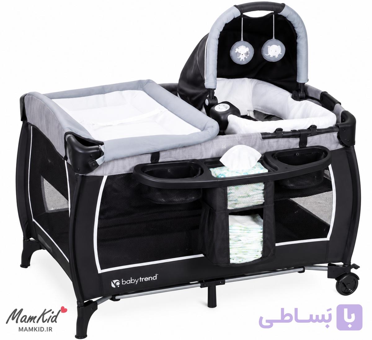 پارک بازی و تخت مسافرتی نوزاد Baby Trend Deluxe CLX Nursery Center Guardian — تصویر 1