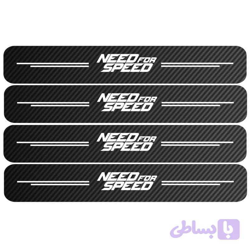 برچسب بدنه خودرو مهدیار طرح پارکابی کربن Speed کد SP188 بسته 4 عددی