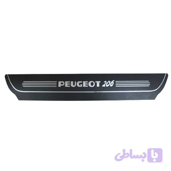 برچسب پارکابی خودرو مدل طرح چرم کد IR206 مناسب برای پژو 206 بسته 4 عددی