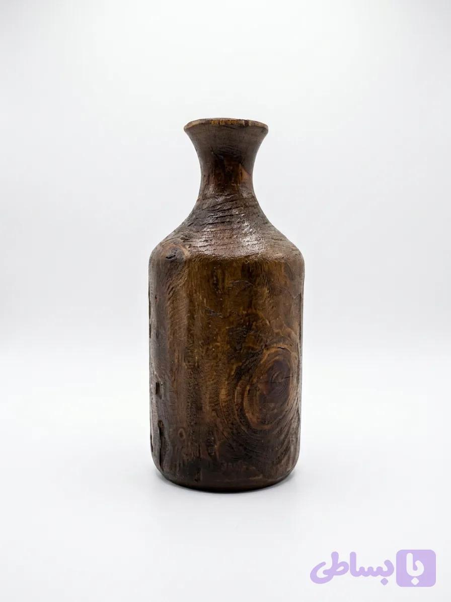گلدان چوبی Wooden vase (کد PF8X8) — تصویر 1