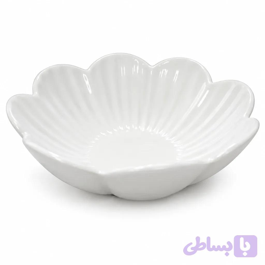 کاسه سرامیک 8 گل Ceramic Bowl with 8 Flowers — تصویر 1
