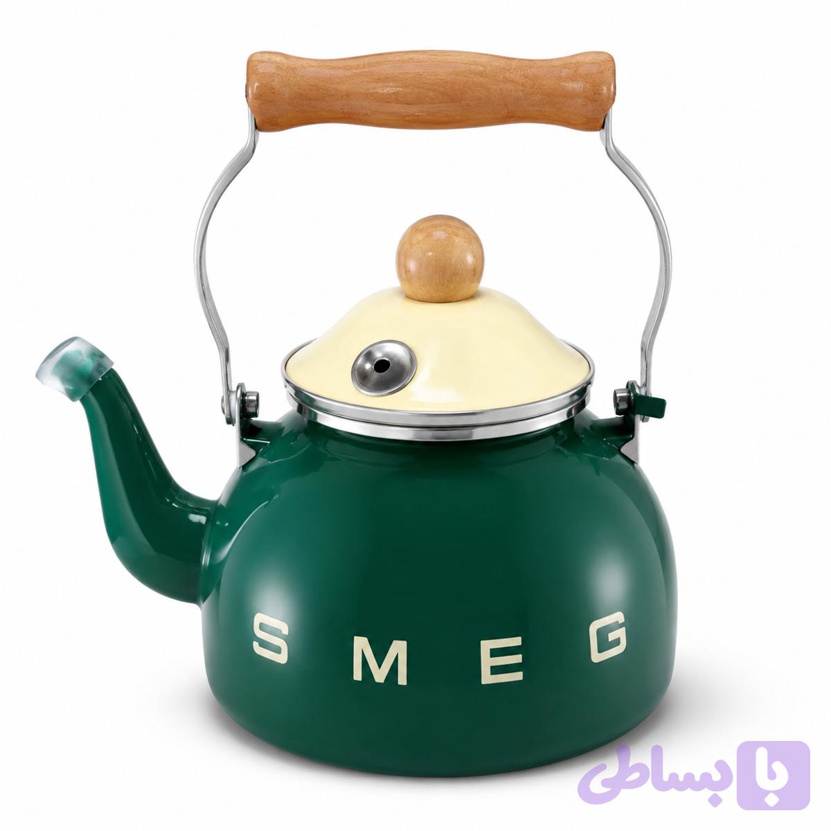 کتری لعابی اسمگ Enamel kettle SMEG — تصویر 1