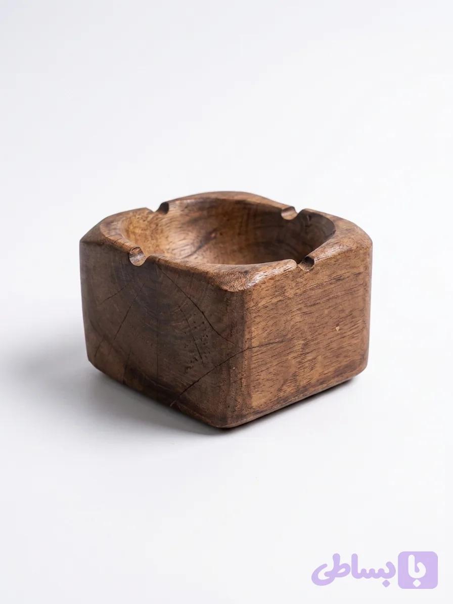 زیر سیگاری چوبی Wooden ashtray (کد KXJQN) — تصویر 1
