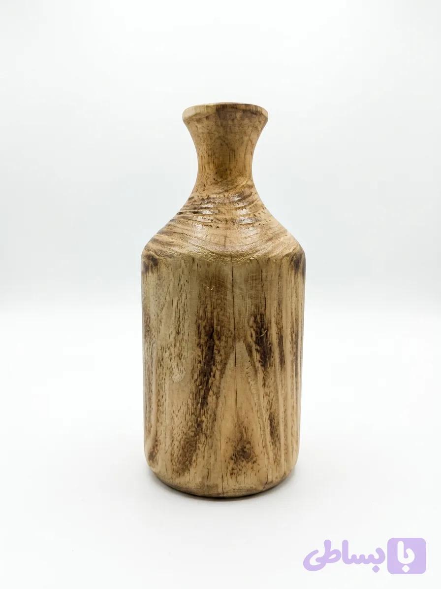 گلدان چوبی Wooden vase (کد 3DA7A) — تصویر 1