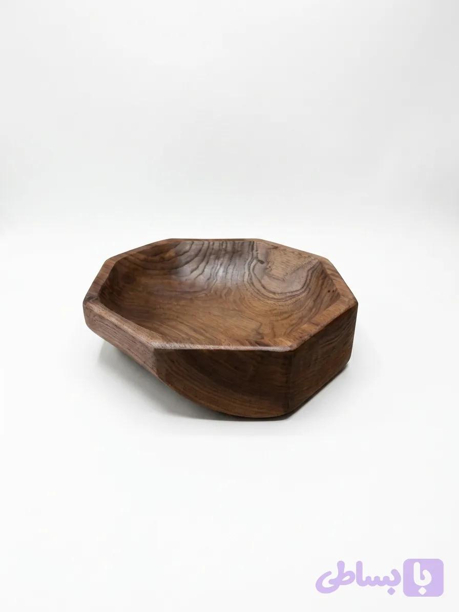 ظرف 8 گوشه چوبی Octagonal wooden container — تصویر 1