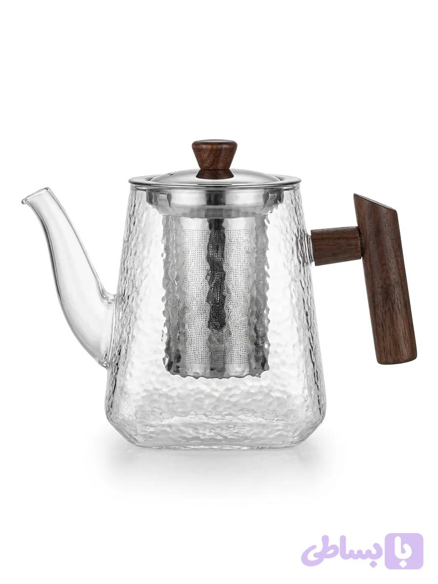 قوری پیرکس مربع Square Pyrex Teapot ml 750