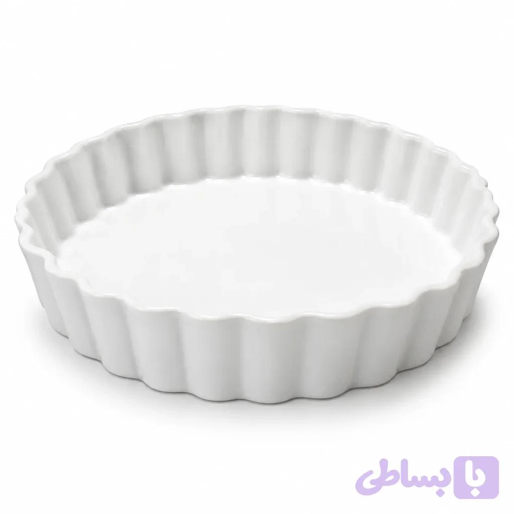 تارت سرامیک گرد Round Ceramic Tart Dish — تصویر 1
