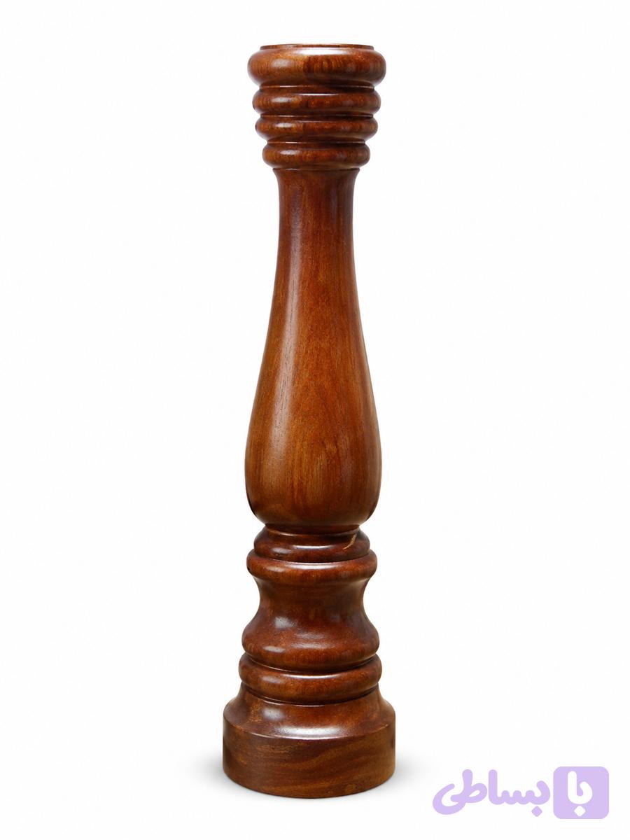 شمعدان چوبی Wooden candlestick (کد ILS42) — تصویر 1