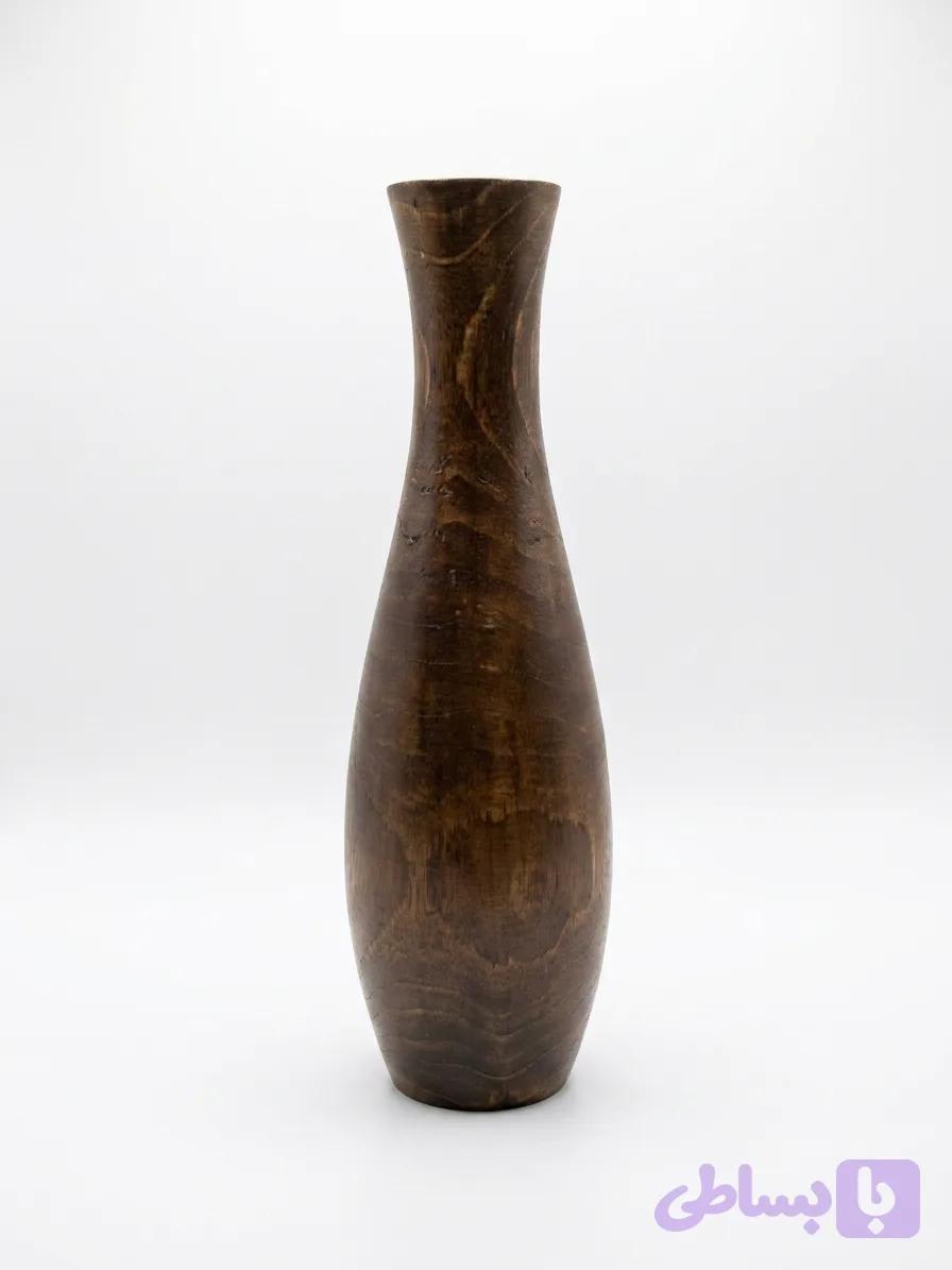 گلدان چوبی Wooden vase — تصویر 1