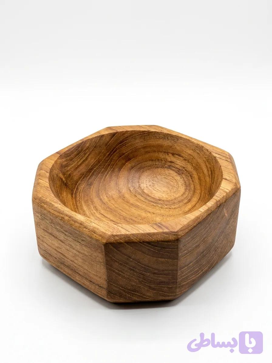 ظرف 8 گوشه چوبی Octagonal wooden container (کد 0CC8H) — تصویر 1