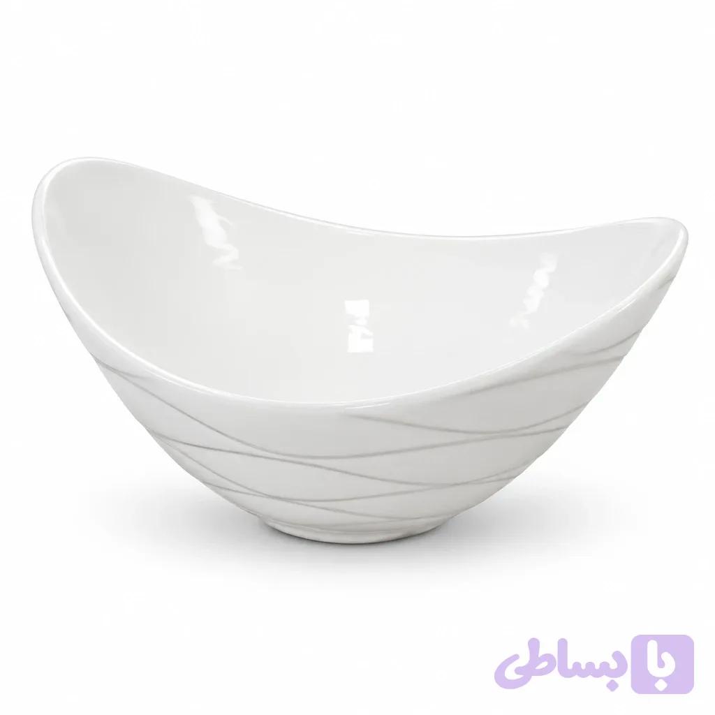 کاسه موج سرامیک بی دسته Ceramic Wave Bowl (Handleless) — تصویر 1