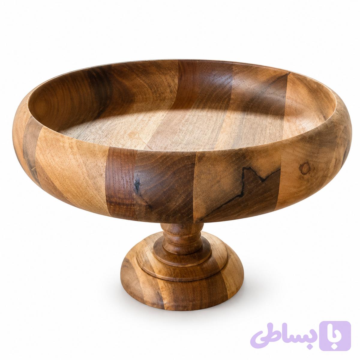 میوه خوری چوبی دست ساز — تصویر 1