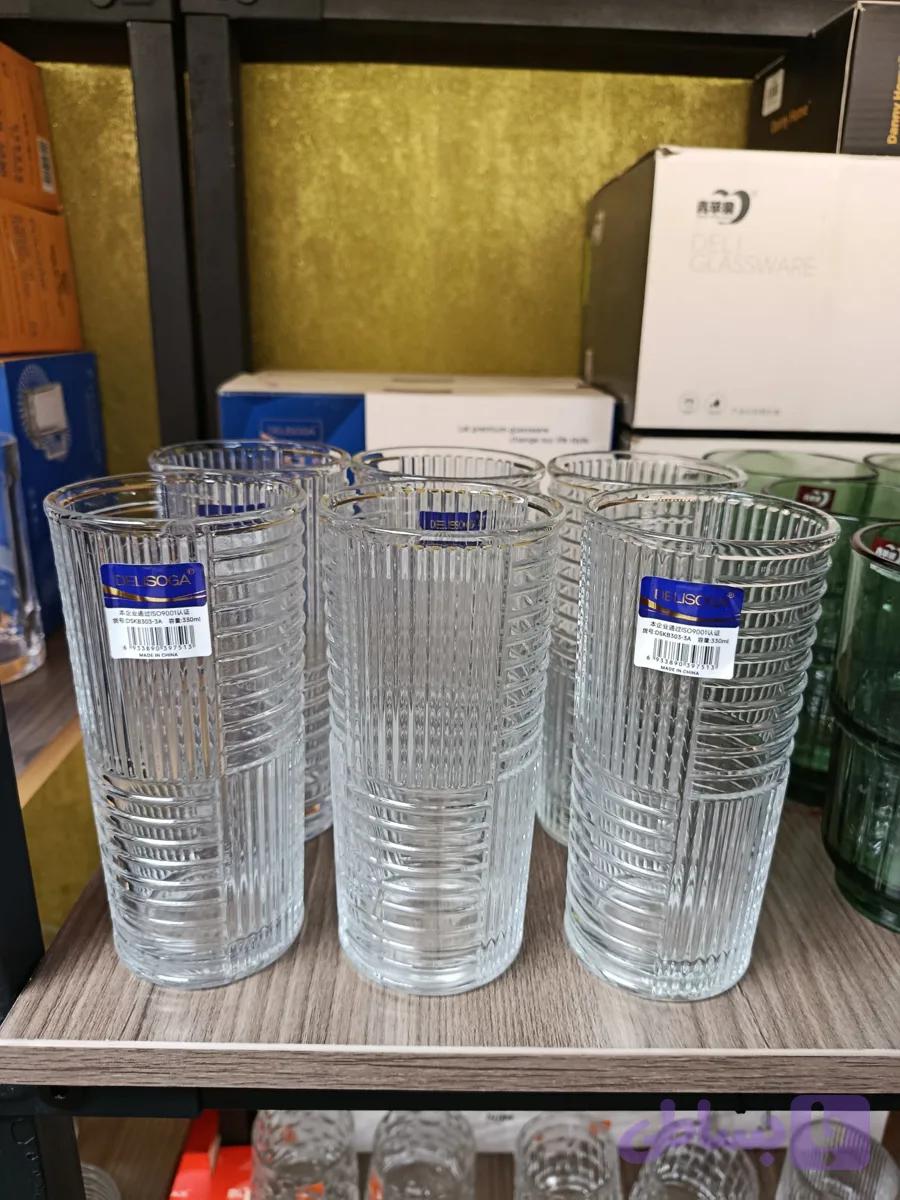 لیوان دلی6 عددی Deli glass, set of 6 (کد GFA2M)