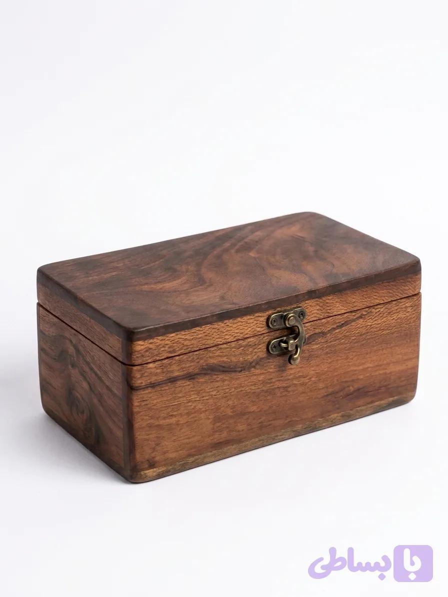 صندوقچه چوبی Wooden chest (کد 4D3OR) — تصویر 1