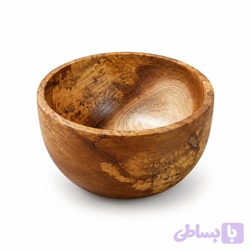 پیاله چوبی Wooden bowl (کد FGU4K) — تصویر 1