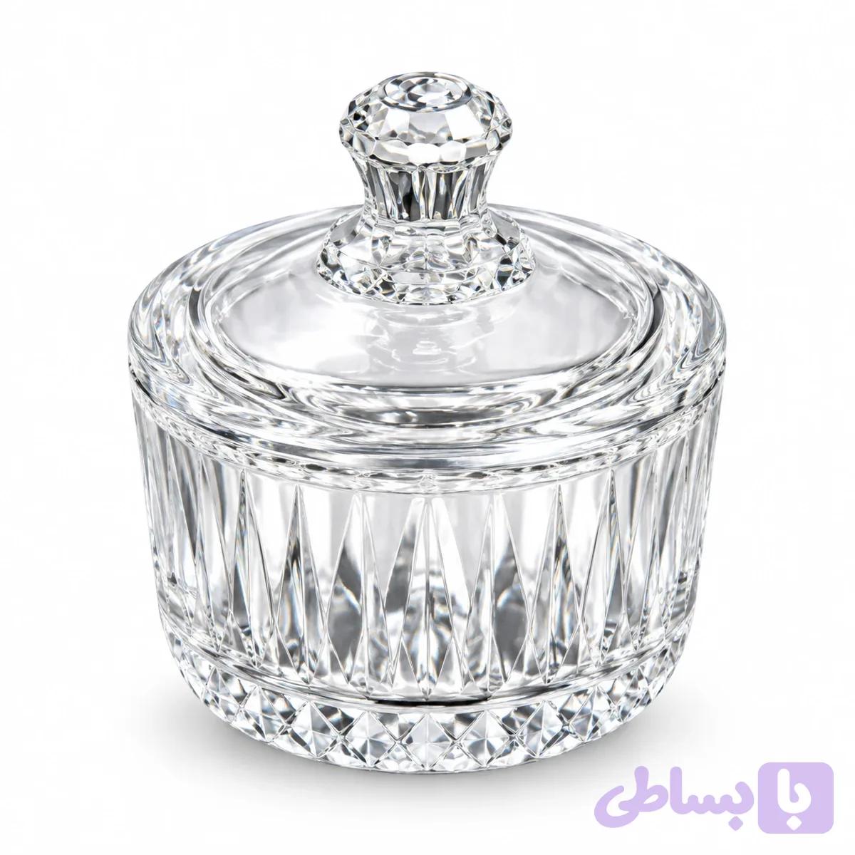 قندان نقلی هاشور Small Hatched-Pattern Sugar Bowl — تصویر 1