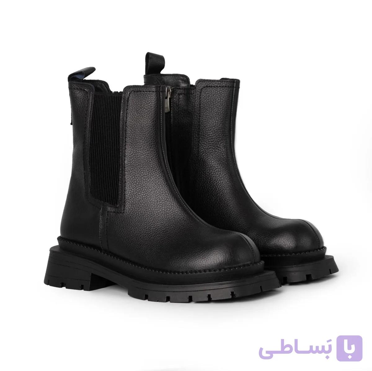 نیم بوت چرمی خانم ها مدل نورای | NURAY — تصویر 1