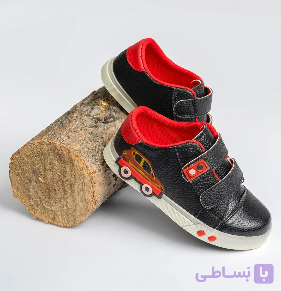 کفش بچگانه ونس دو چسبی طرح ماشین
