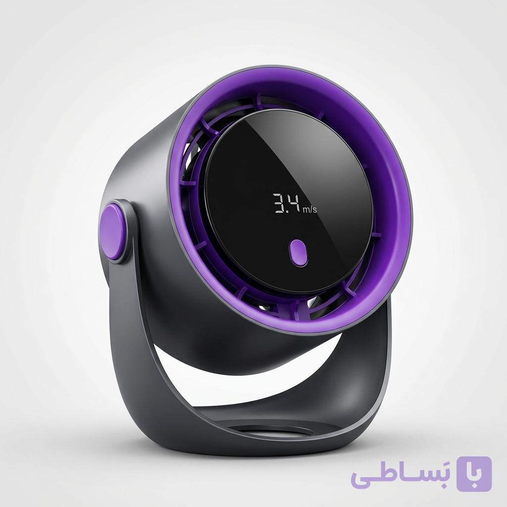 پنکه شارژی رومیزی مدل Z3 دارای نمایشگر دیجیتال