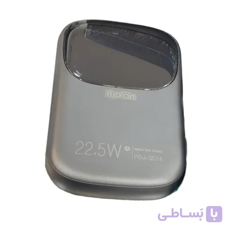 پاوربانک رکسین مدل rex-P20 ظرفیت 20000 میلی آمپرساعت — تصویر 1
