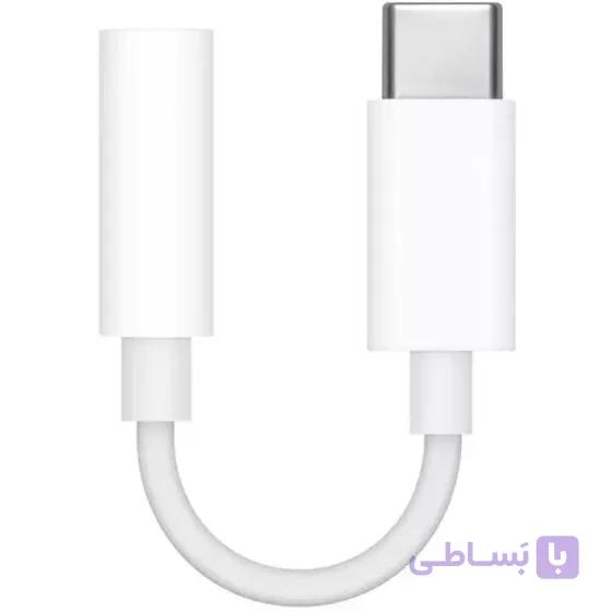 مبدل تایپ سی به جک ۳.۵ میلیمتری اپل — تصویر 1