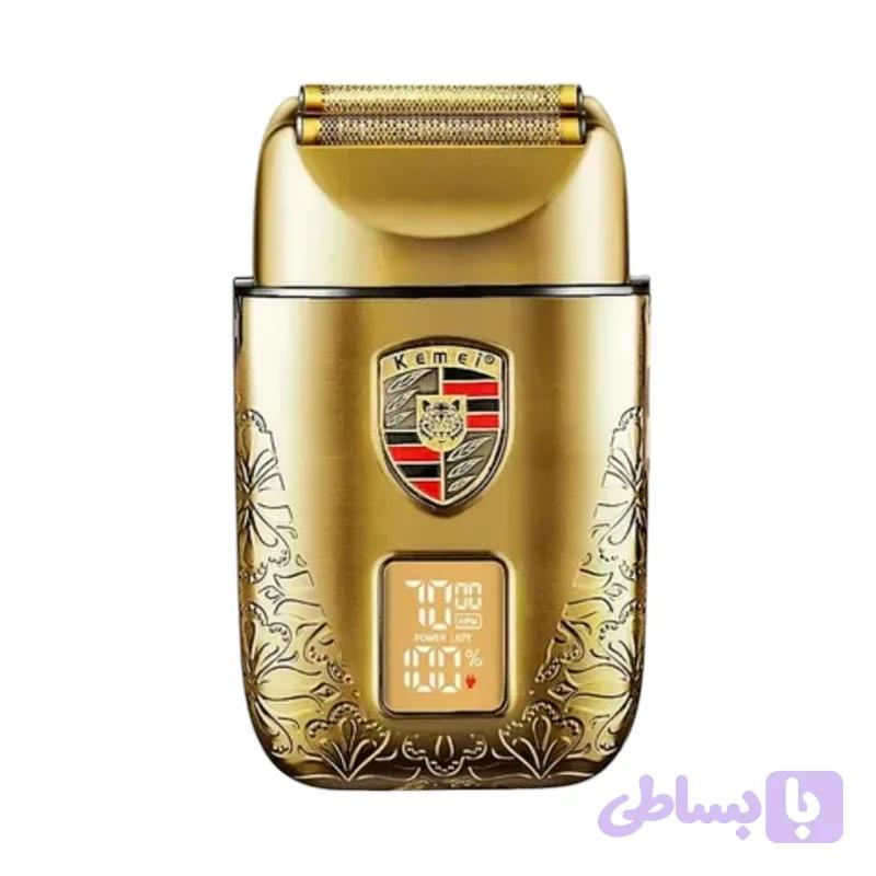 ست ماشین اصلاح موی صورت و بدن کیمی مدل KM-T93 | فویلی با نمایشگر LED — تصویر 1