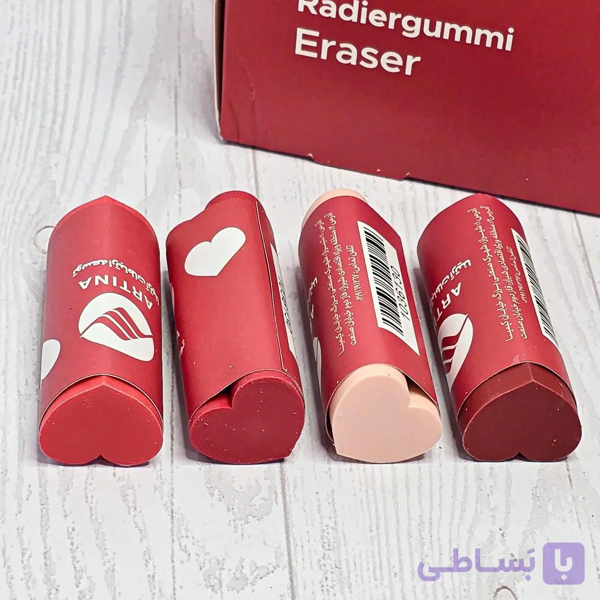 پاک کن فانتزی آرتینا طرح قلب — تصویر 1