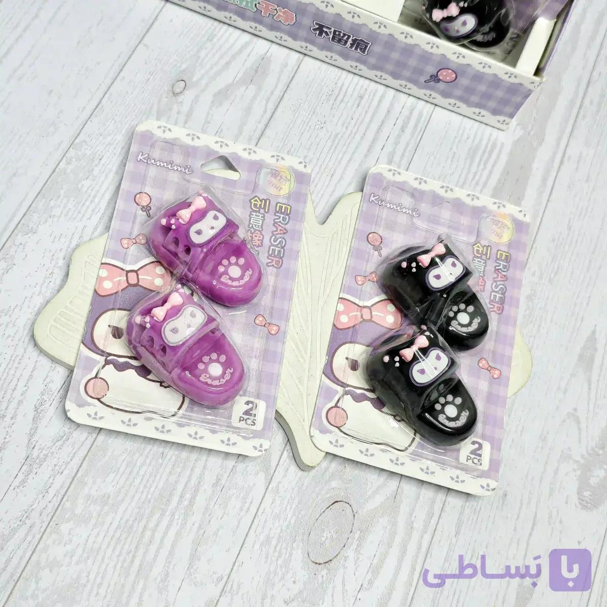 پاک کن فانتزی کرومی دمپایی کادویی دوتایی — تصویر 1