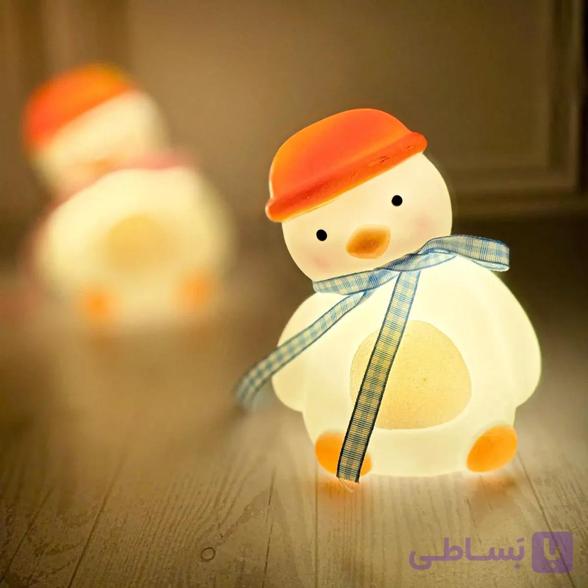 چراغ خواب فانتزی اردک کلاه دار وارداتی — تصویر 1