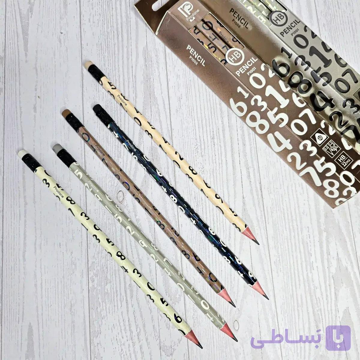 مداد مشکی پاکندار پرودون اعداد انگلیسی — تصویر 1