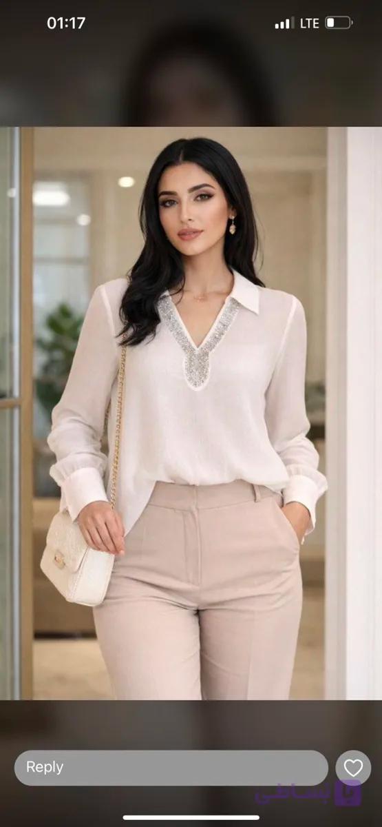 شومیز حریر شیشه ایی زنانه