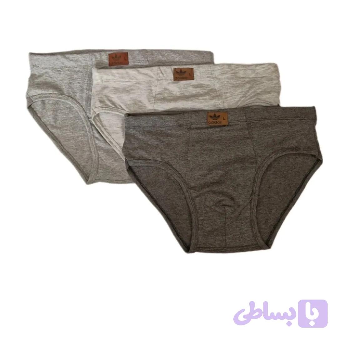 شورت مردانه ملانژ اسلیپ کد ۲۱۰ بسته ۳ عددی