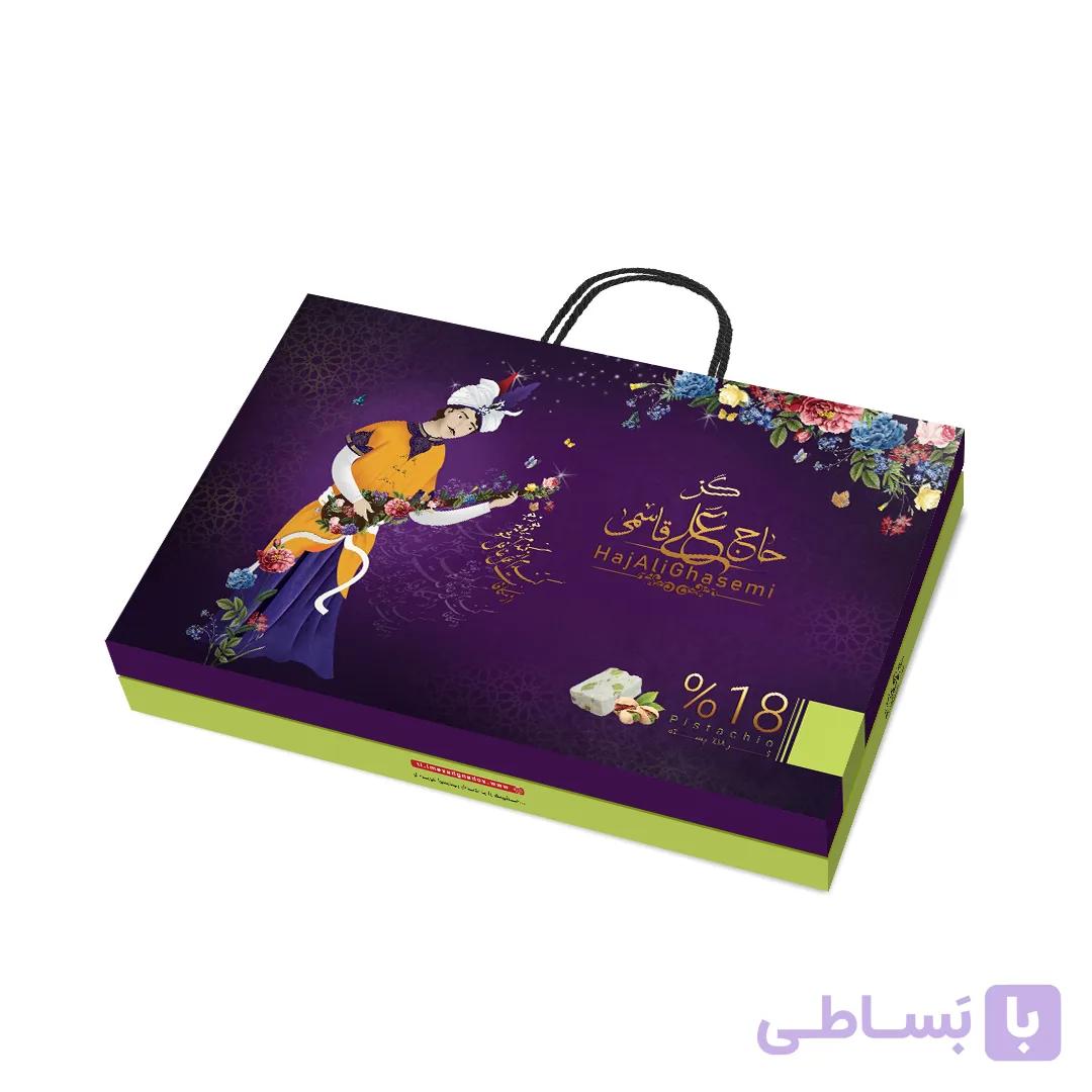 گز لقمه 18% پسته کادویی طرح مینیاتور — تصویر 1