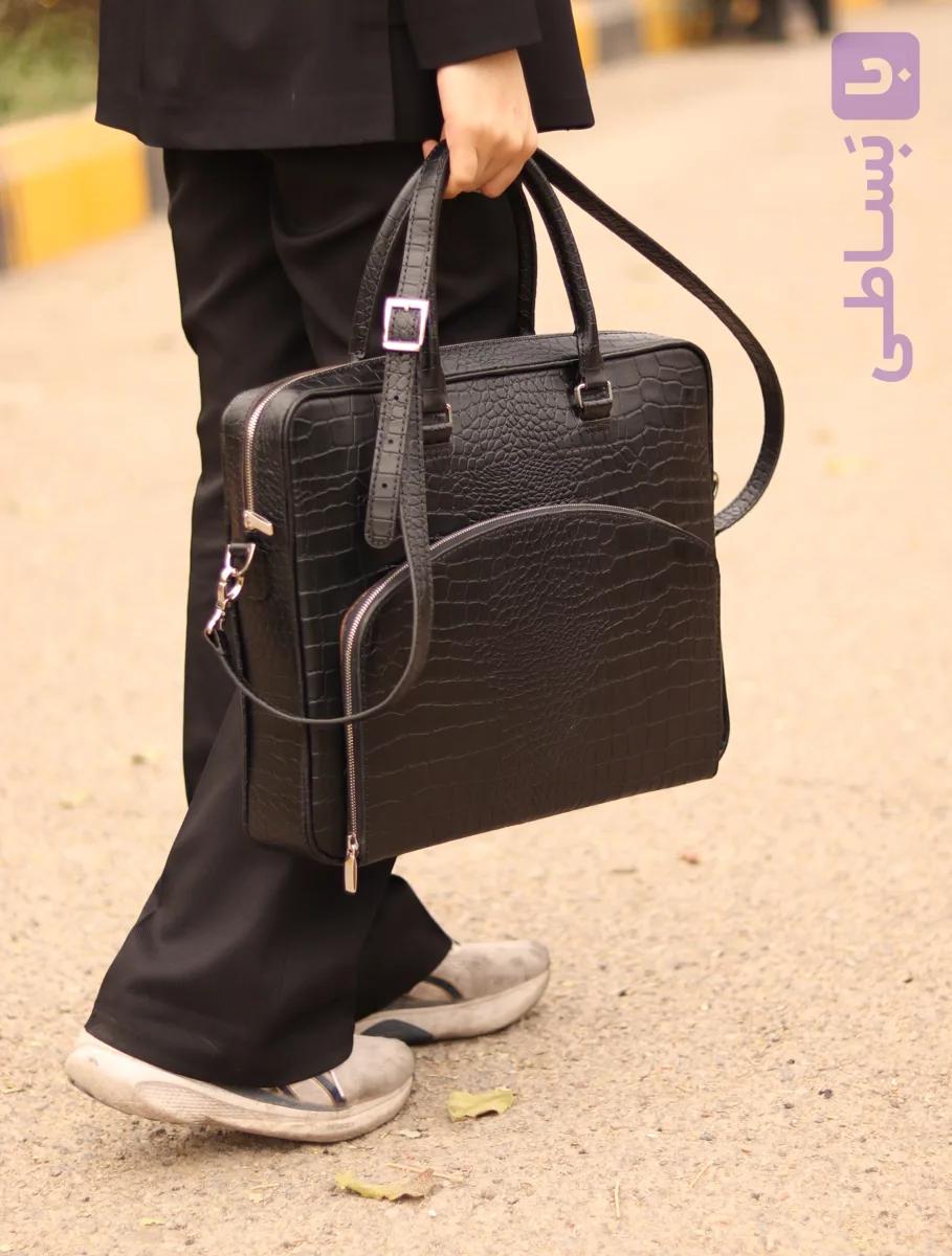 کیف دیپلمات و لپ تاپ چرم گاوی 9261