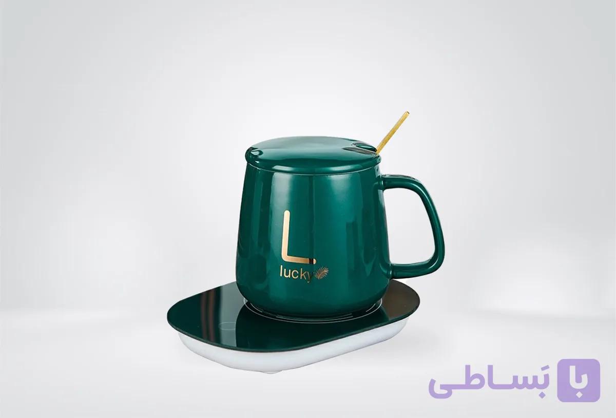 ماگ سرامیکی هیتردار لاکی رنگ سبز-کدمحصول131ML1001 — تصویر 1