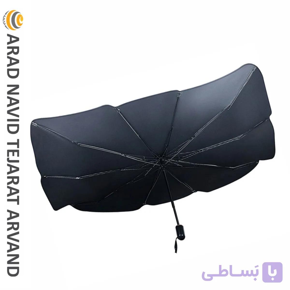 آفتاب‌گیر چتری شیشه جلو خودرو BRELLA SHIELD WINDSHIELD SUN SHADE — تصویر 1