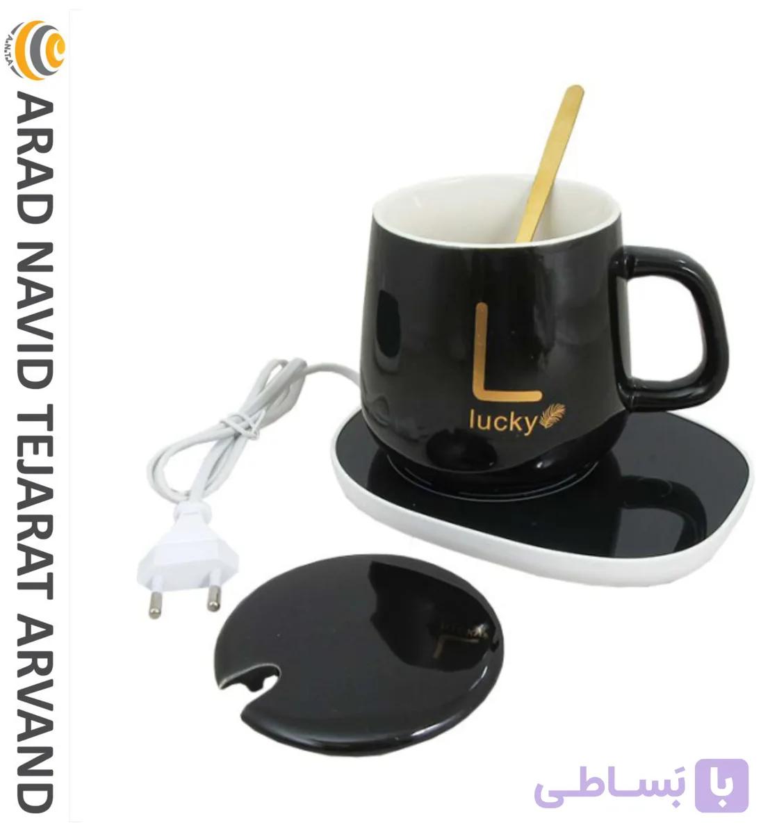 ماگ سرامیکی هیتردار لاکی رنگ مشکی-کدمحصول131ML1001 — تصویر 1