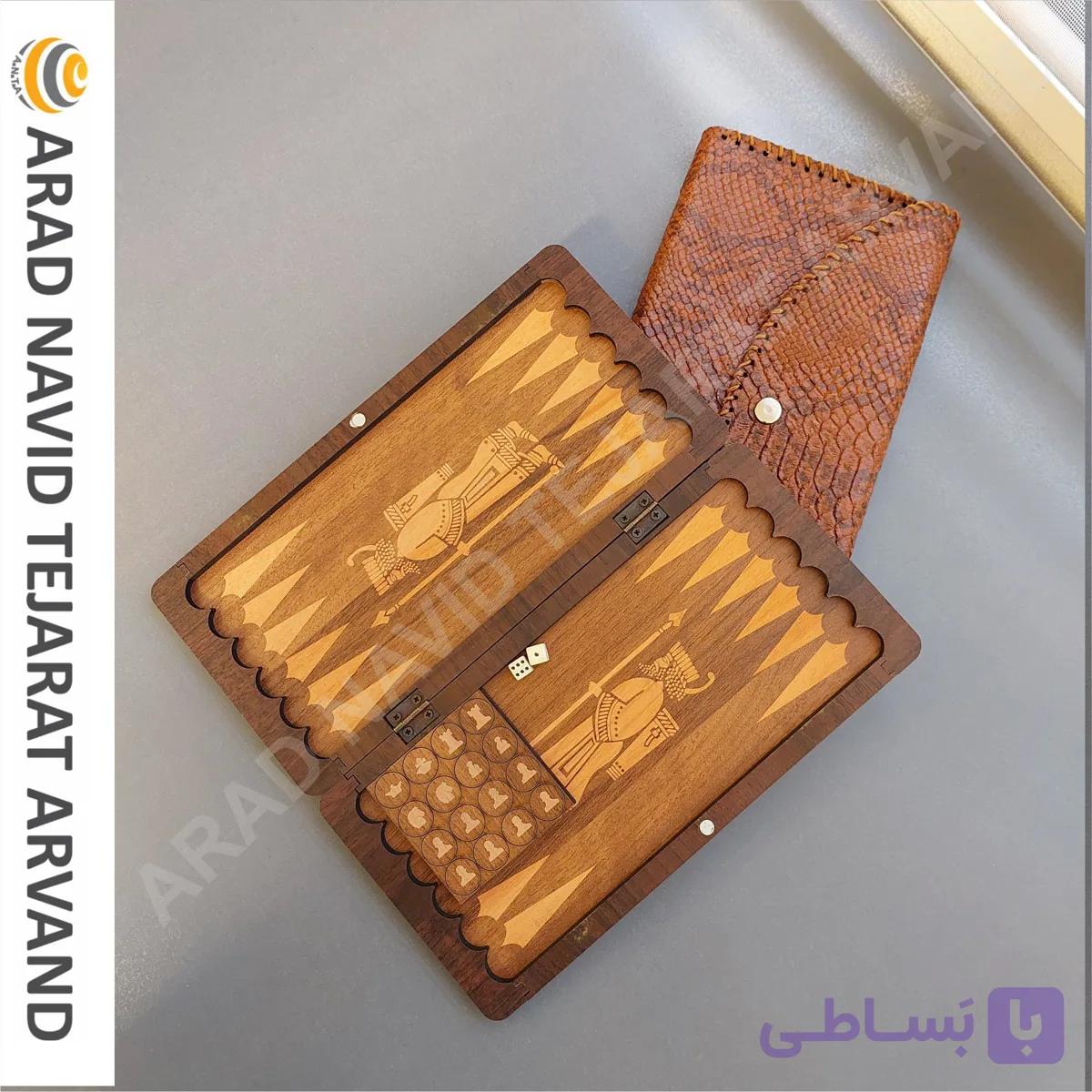 تخته نرد چوبی تخت جمشیدی — تصویر 1