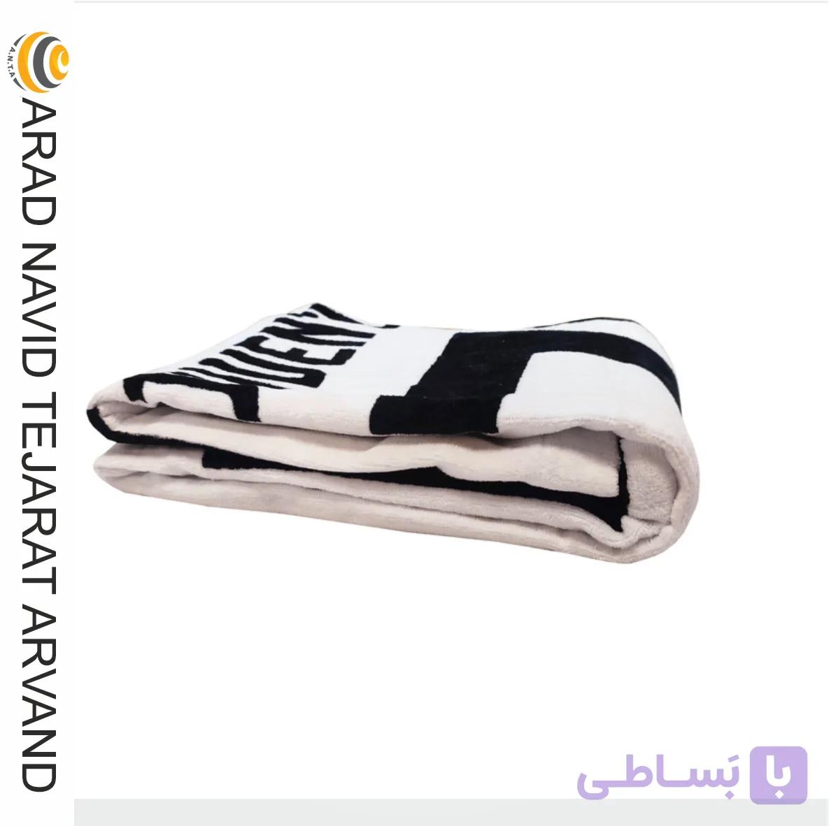 حوله استخری سفید و مشکی طرح یوونتوس پود ایران — تصویر 1