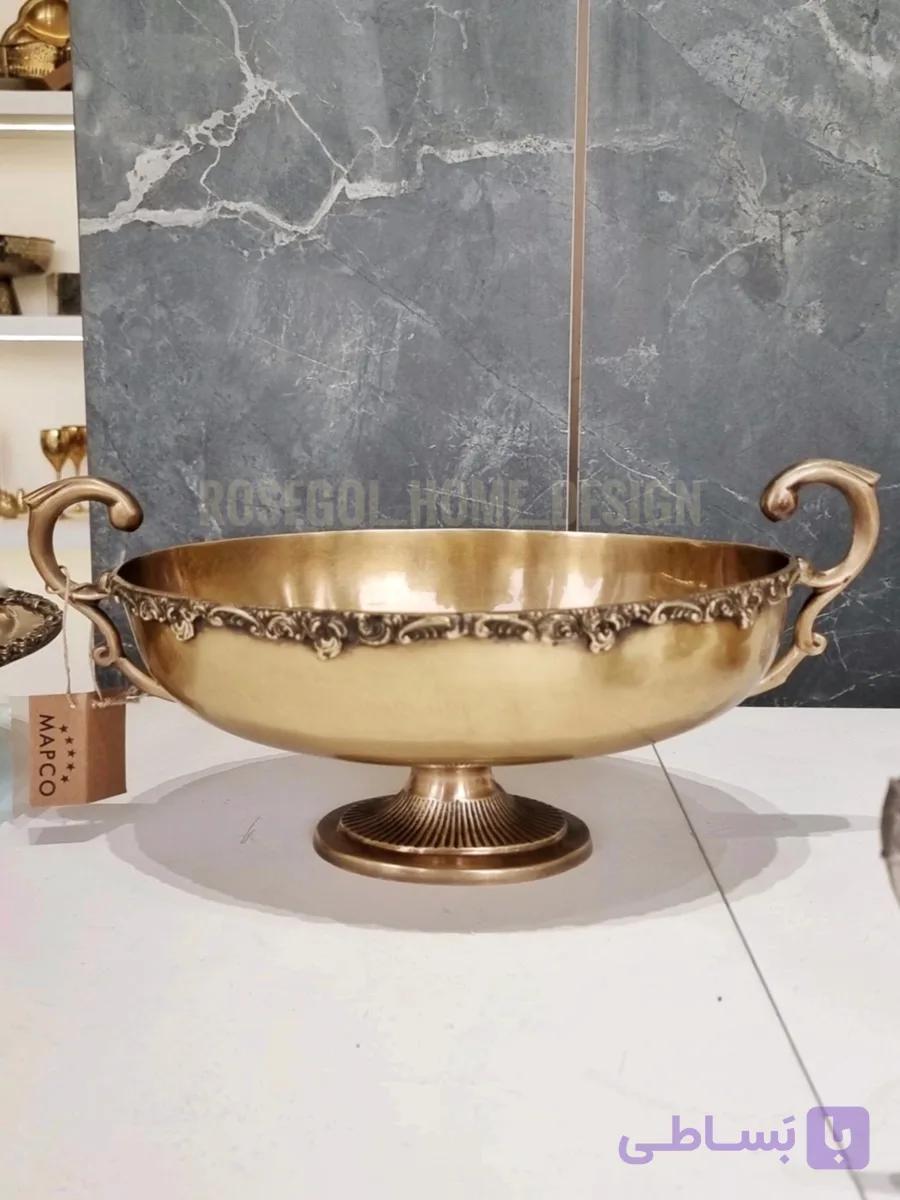 ظرف برنجی مدل کشکول اجیلخوری