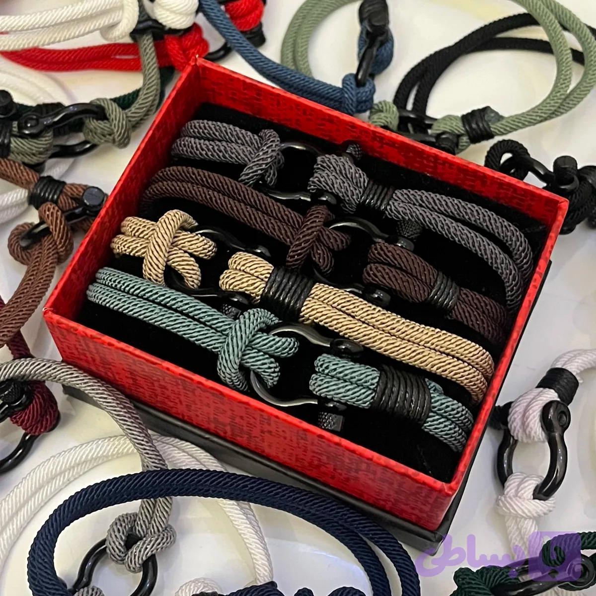 دستبند مردانه امگا طنابی