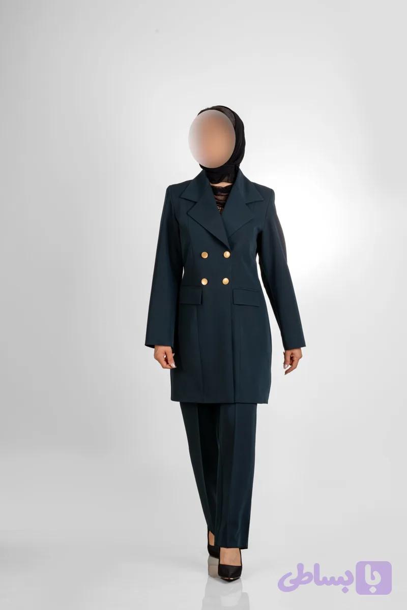 مانتو شلوار اداری کرپ فیونا لنا — تصویر 1