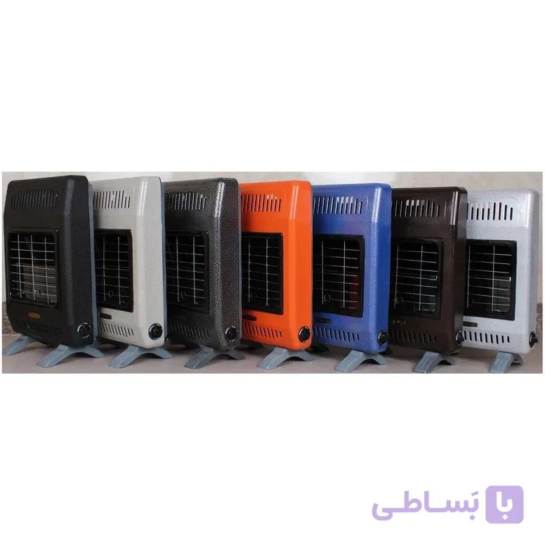 بخاری گازی جنرال افروز مدل F4200 بدون دودکش رنگ مشکی و زرشکی و ابی و سبز