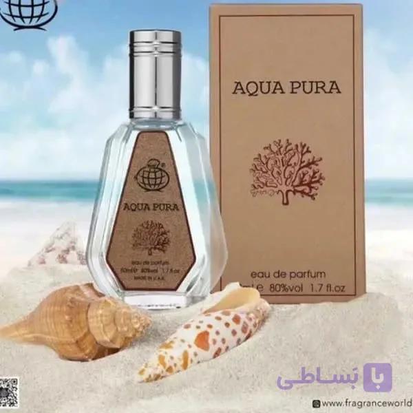 عطر ادوپرفیوم مردانه و زنانه فراگرنس ورد مدل آکوا پورا حجم ۵۰ میل