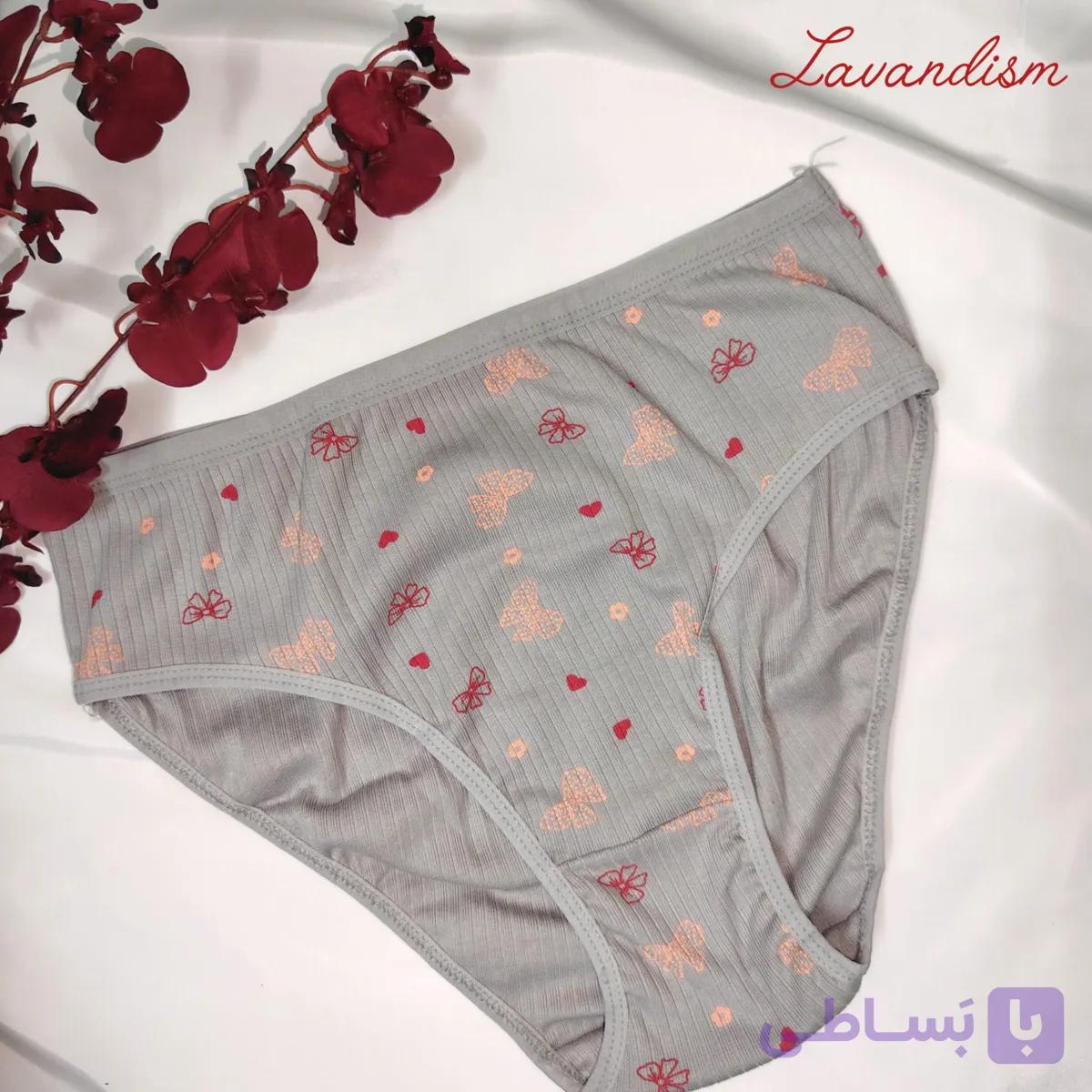 شورت نخ پنبه کبریتی طرح Love سایز بزرگ