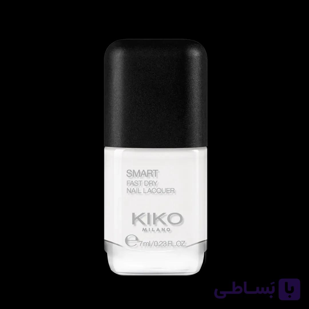 لاک ناخن اسمارت کیکو میلانو شماره 101 سفید فرانسوی — تصویر 1