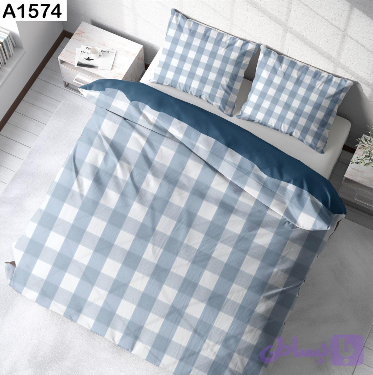 روتختی یکنفره سه بعدی طرح چهارخونه ــ 1574