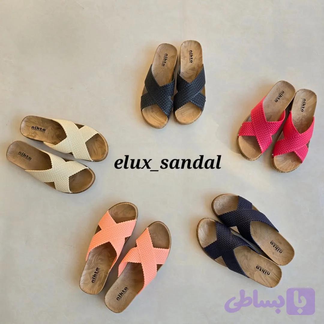 صندل طبی نیکتا رنگ کرم، مشکی سایز ۳۷_۴۰