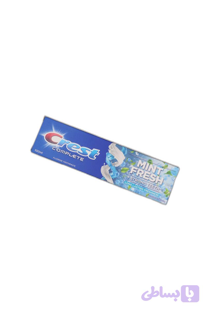خمیر دندان کرست Complete Mint Fresh + Strong Teeth حجم ۱۰۰ میل؛ محافظت از دندان‌ها و طراوت ماندگار