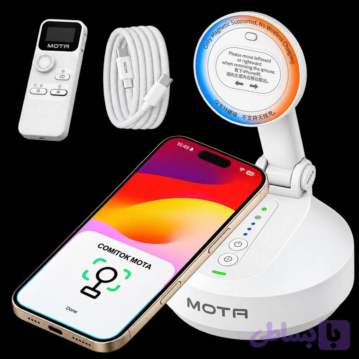 پایه هوشمند و استند مگنتی با قابلیت ردیابی خوکار چهره Comitok Mota